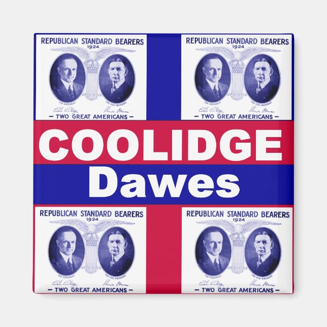 Coolidge-Dawes 1924 Magnet (Front)