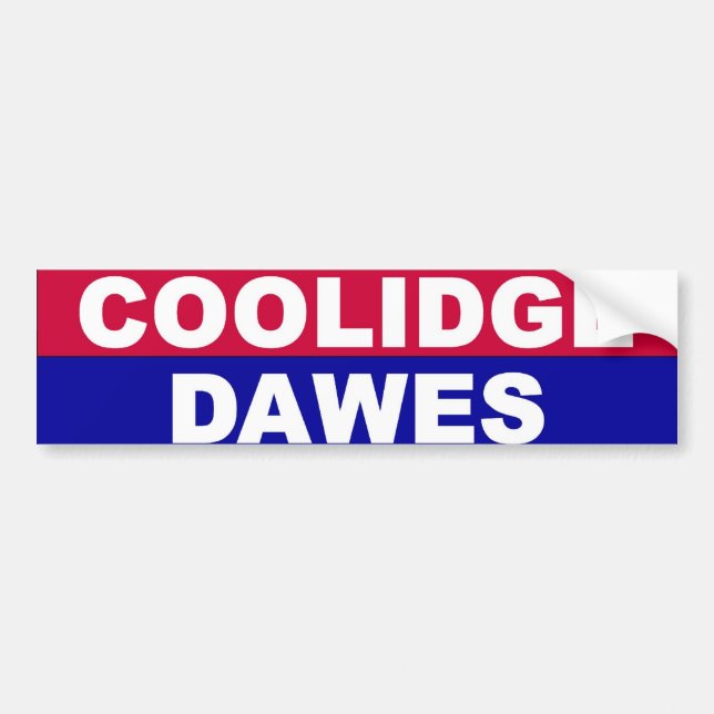 Coolidge-Dawes Bumper Sticker (Front)