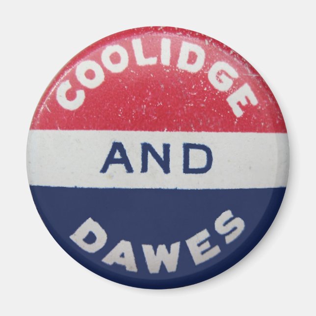 Coolidge-Dawes Round Magnet (Front)