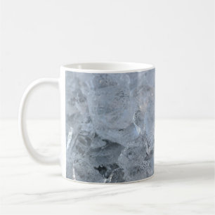 Cooling Ice Cube Texture Image Coffee Mug