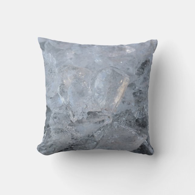 Cooling Ice Cube Texture Image Cushion (Front)