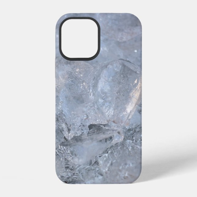 Cooling Ice Cube Texture Image iPhone Case (Back)
