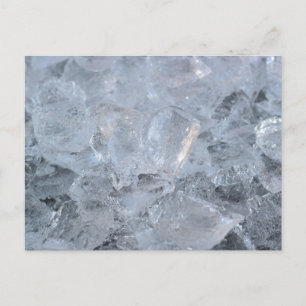 Cooling Ice Cube Texture Image Postcard