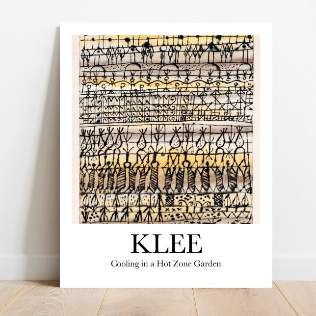Cooling in a Hot Zone Garden by Paul Klee Poster (Klee's whimsical "Cooling in a Hot Zone Garden"!  Own this surreal masterpiece as a poster.)