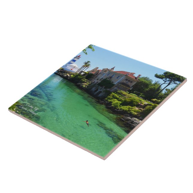 Cooling Off- Cascais Portugal Tile (Side)