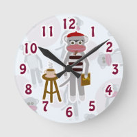 Coolsville Beatnik Sock Monkey Cute Cartoon Art
