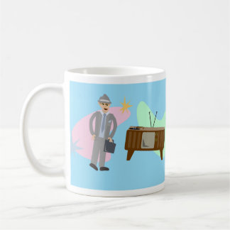 Coolsville Retro Swanky Sixties Characters Pattern Coffee Mug