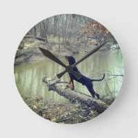 Coon Hound Clock
