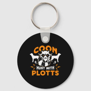 Coon Hunt With Plotts Hunting Coon Hunters Racoon Key Ring