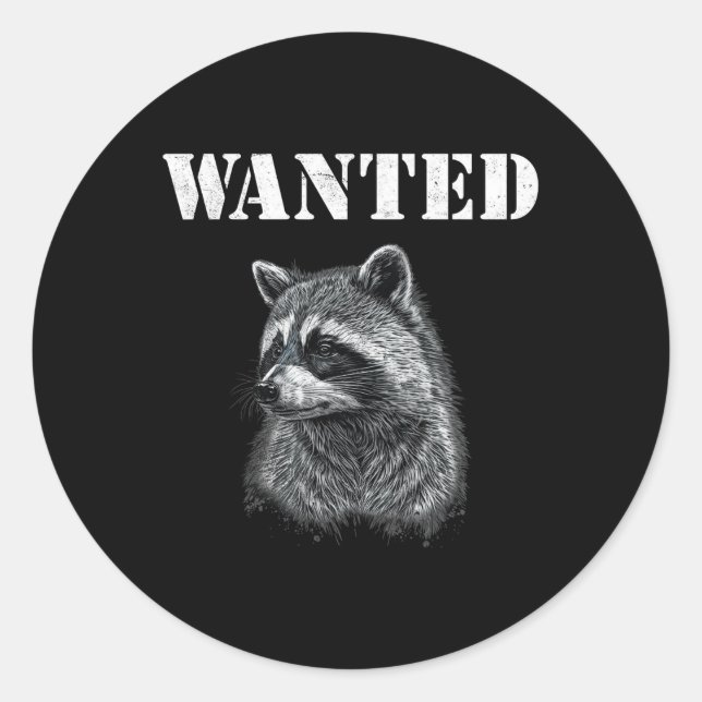 Coon Hunting Hunter Funny Quote  Classic Round Sticker (Front)
