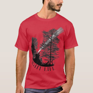 Coon Hunting Night Life Treed Life Raccoon Hunte  T-Shirt