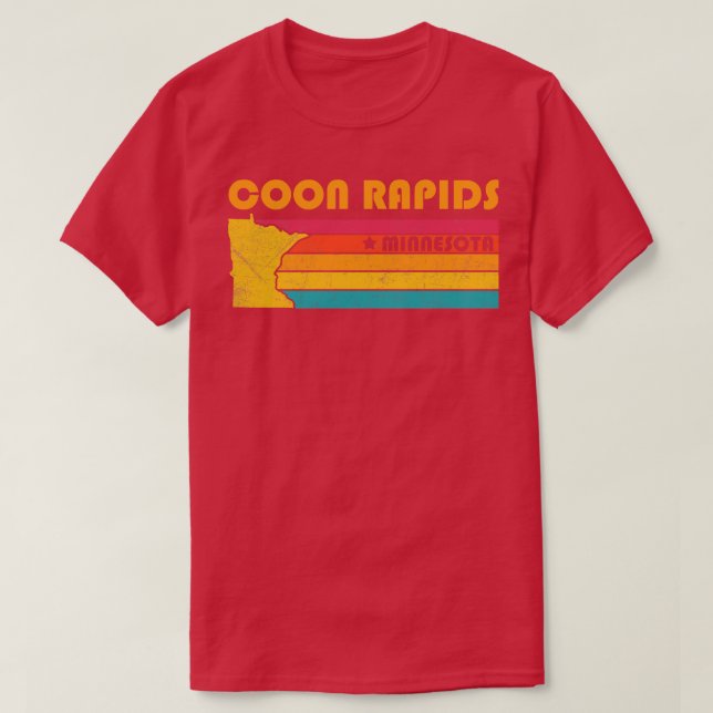 Coon Rapids Minnesota Vintage Distressed Souvenir T-Shirt (Design Front)