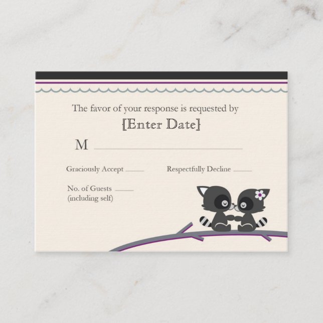 Coon Wedding RSVP Cards (Front)
