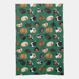 Coonhound Curl Tea Towel