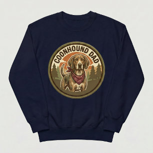 Coonhound Dad Crewneck Hound Dog Dad Gift Sweatshirt