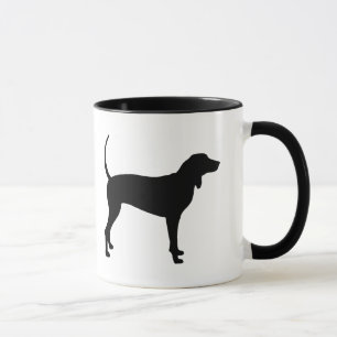 Coonhound Dog (black) Mug