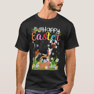 Coonhound Dog Happy Easter Egg Hunt Bunny Ear East T-Shirt