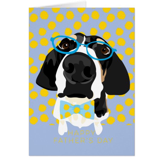 Coonhound Father's Day Card