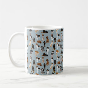 Coonhound light blue coffee mug