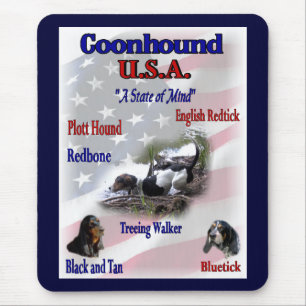 Coonhound Lovers Gifts Mouse Mat