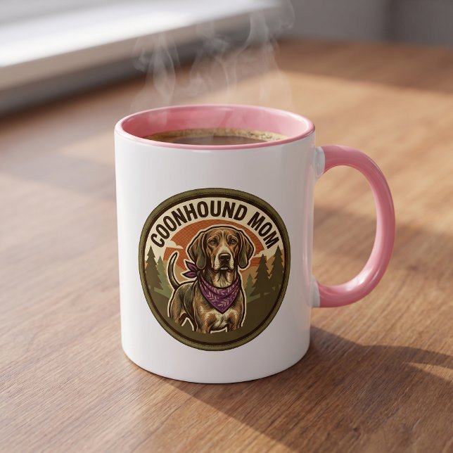 Coonhound Mum Coffee Mug | Hound Dog Mum Gift (Creator Uploaded)