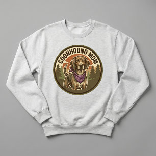 Coonhound Mum Crewneck Hound Dog Mum Gift For Her Sweatshirt