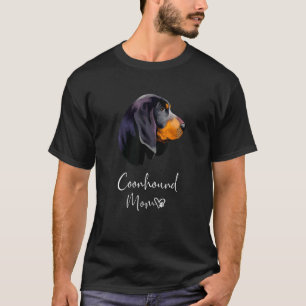 Coonhound Mum Cute Puppy Dog Owner Black And Tan C T-Shirt