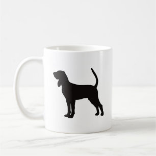 Coonhound Silhouette Coffee Mug