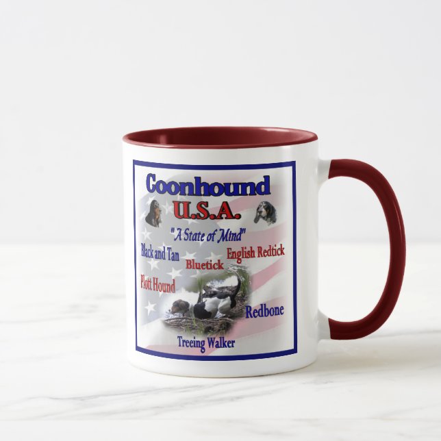 Coonhound USA Gifts Mug (Right)