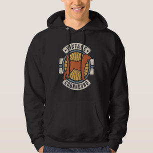 Coonhound Vintage Classic Retro 60s 70s Dog Hoodie