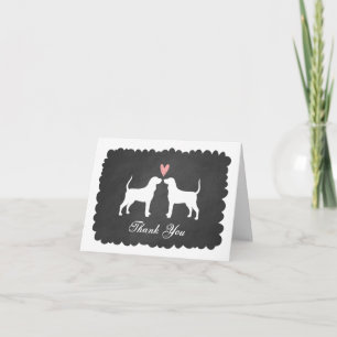 Coonhounds Wedding Thank You Card