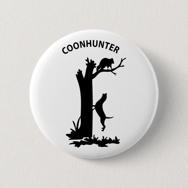 CoonHunter 6 Cm Round Badge (Front)