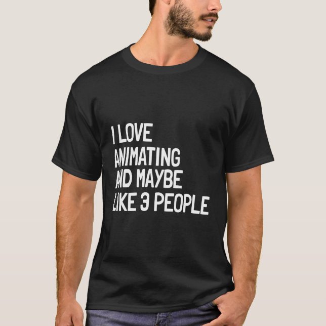 Coonist Illustrator Cooning Introvert Animator T-Shirt (Front)