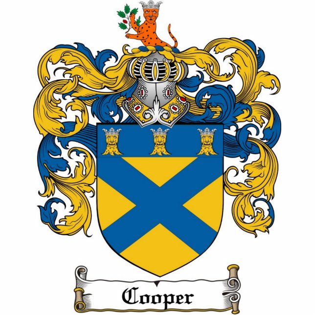 Cooper Coat of Arms Photo Sculpture Cut Out (Front)