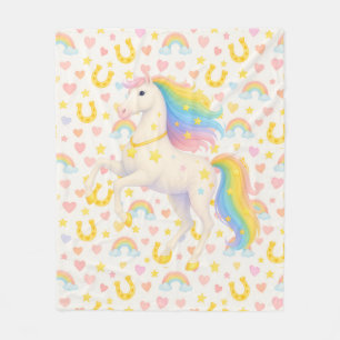 Cooper & Cody Best-Friend Horses Fleece Throw  Blanket