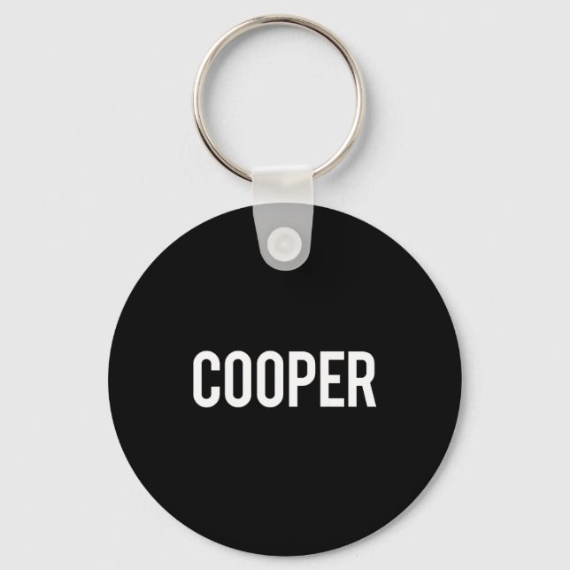 Cooper - Cool New Funny Name Fan Gift Tee  Key Ring (Front)