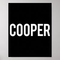 Cooper - Cool New Funny Name Fan Gift Tee 