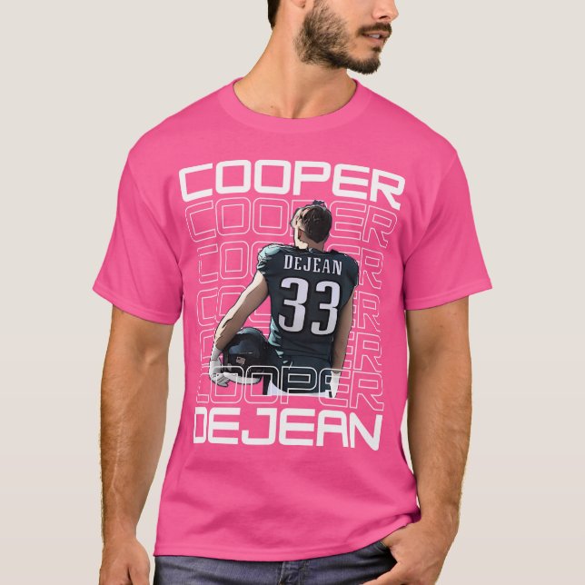 Cooper Dejean 33 Phil  Football Cartoon Kfcd002 T-Shirt (Front)