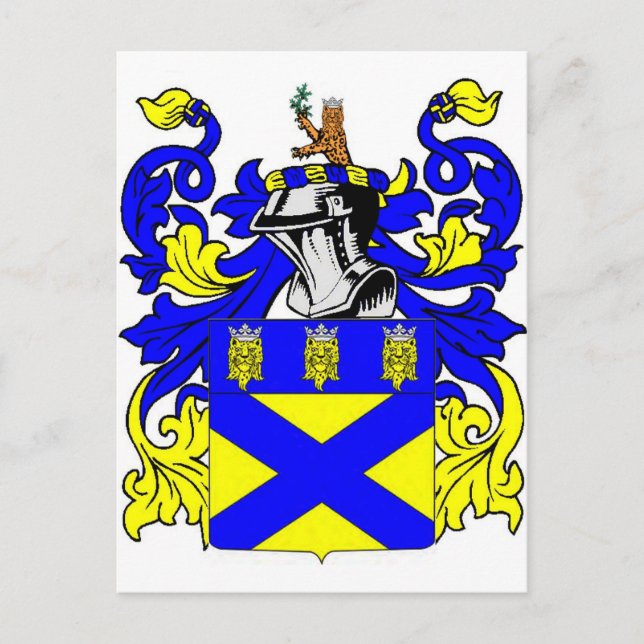 Cooper (English) Coat of Arms Postcard (Front)