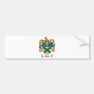 COOPER FAMILY CREST -  COOPER COAT OF ARMS BUMPER STICKER