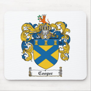 COOPER FAMILY CREST -  COOPER COAT OF ARMS MOUSE MAT