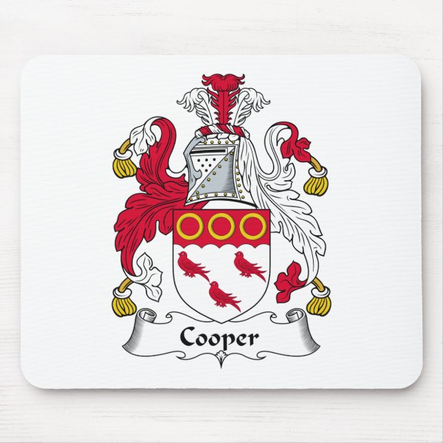 Cooper Family Crest Mouse Mat (Front)