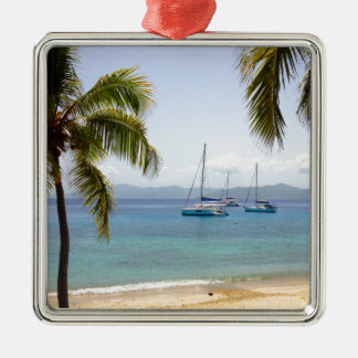 Cooper Island British Virgin Islands Metal Tree Decoration