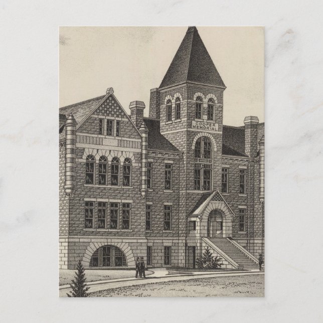 Cooper Memorial College, Sterling, Kansas Postcard (Front)