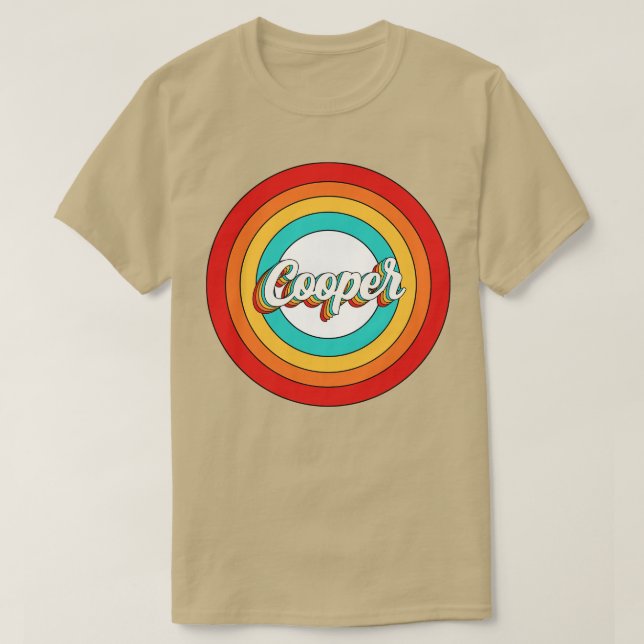 Cooper Name Shirt Vintage Cooper Circle (Design Front)