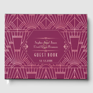 Cooper Rose Great Gatsby 1920s Wedding Planner Guest Book