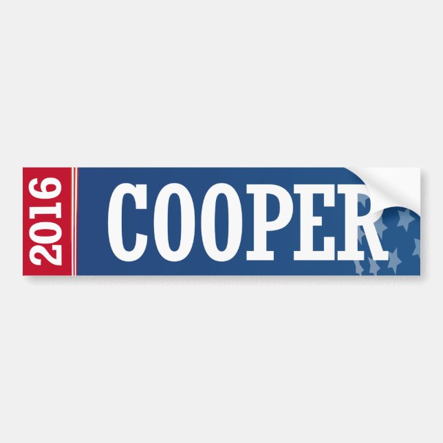 Cooper - Roy Cooper 2016 Bumper Sticker (Front)