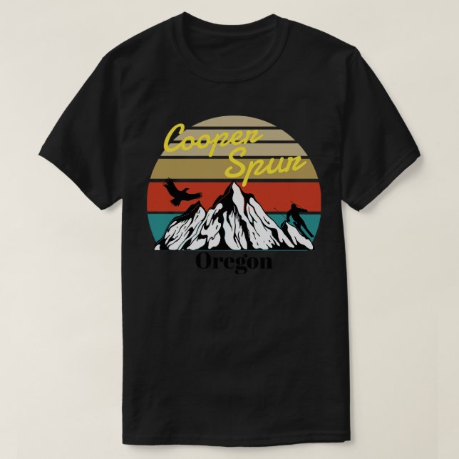 Cooper Spur ski Oregon T-Shirt (Design Front)