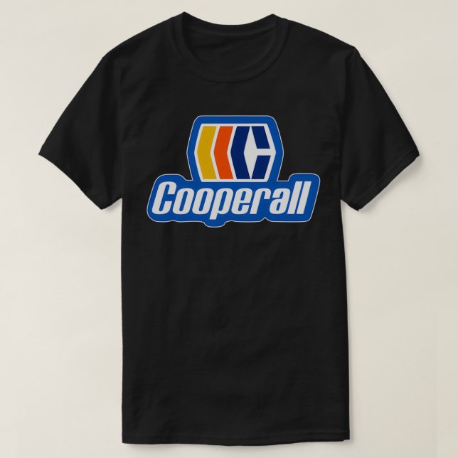 Cooperall Retro Ice Hockey Logo T-Shirt (Design Front)