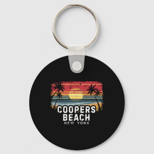 Coopers Beach New York Surfboard Beach _1 Key Ring